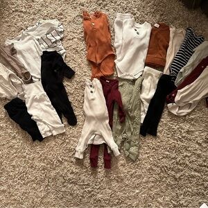 Nb/0-3 m Gender Neutral Baby Onesies, Pants, and Jumpsuits